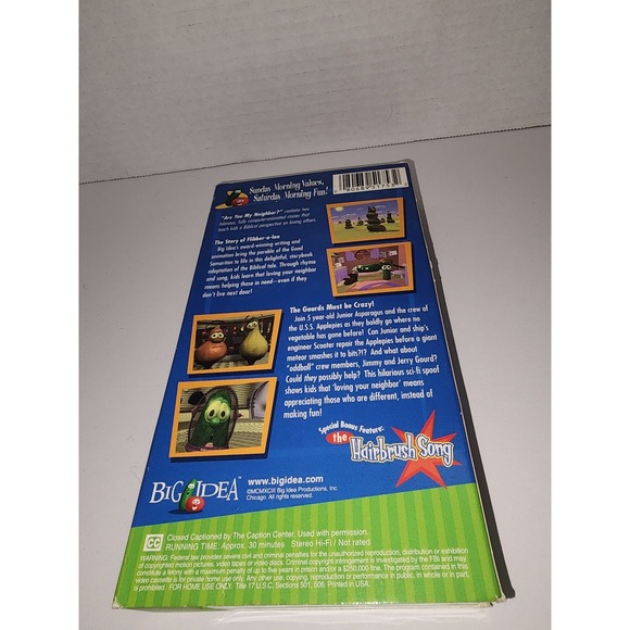Veggie Tales VHS Are You My Neighbor? A lesson in Loving Your Neighbor Movie - Picture 3 of 5